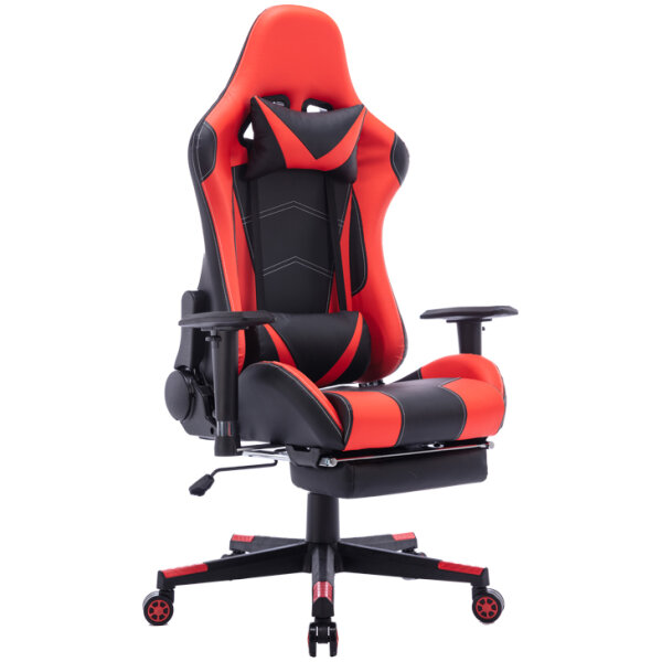 Καρέκλα γραφείου gaming Zeldo pu μαύρο-κόκκινο 66x56x135εκ