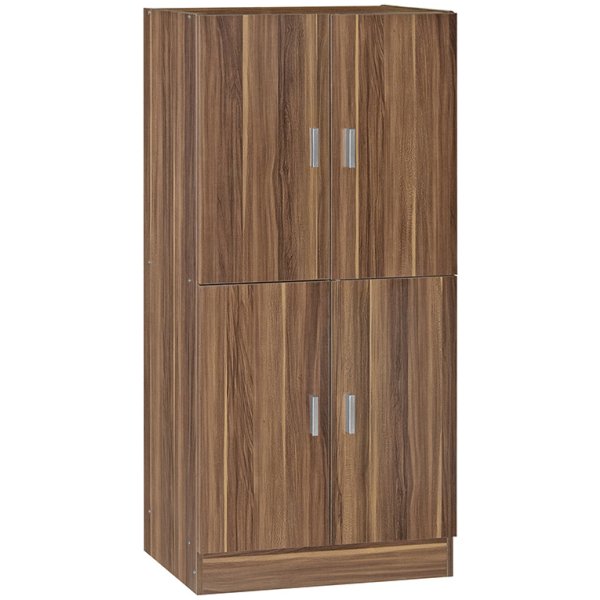 Παπουτσοθήκη-ντουλάπι Felicity  χρώμα καρυδί 60x32x127εκ