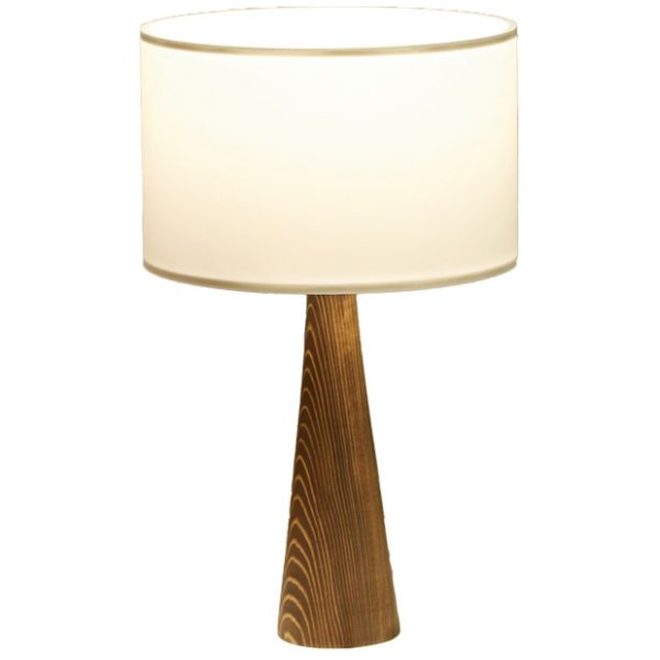 Επιτραπέζιο φωτιστικό Kalito  ivory-καφέ Φ24x45εκ