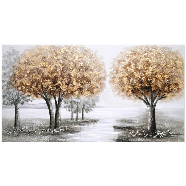 Πίνακας σε καμβά Forest I Inart 120x3x60εκ